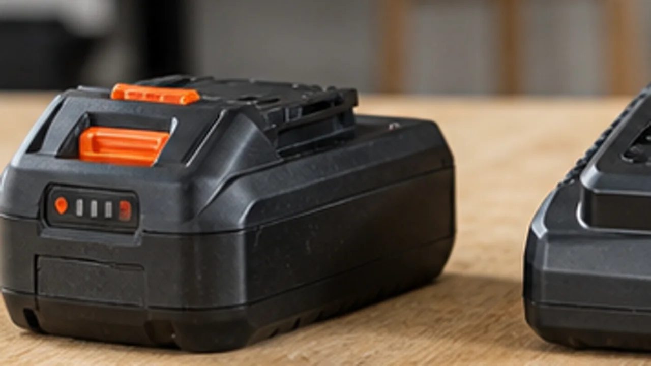 A charger and drill bits laid out for a new power tool setup checklist
